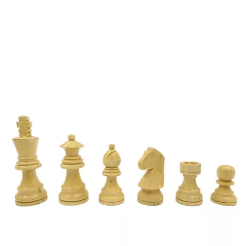 Set sah Giftdeco G114, lemn de trandafir și alamă, înălțime 7,5 cm, stil clasic