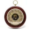 Barometru Fischer 13366R-22, alamă și lemn de fag mahon, diametru 14 cm