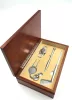 Accesoriu de birou Giftdeco G082, metal și lemn, 22,6 x 14,5 x 6 cm