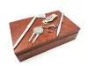 Accesoriu de birou Giftdeco G082, metal și lemn, 22,6 x 14,5 x 6 cm
