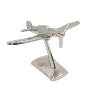   Machetă avion Giftdeco N-0896, aluminiu și metal, 17 x 14 x 11 cm, stil industrial, modern