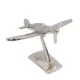 Machetă avion Giftdeco N-0896, aluminiu și metal, 17 x 14 x 11 cm, stil industrial, modern