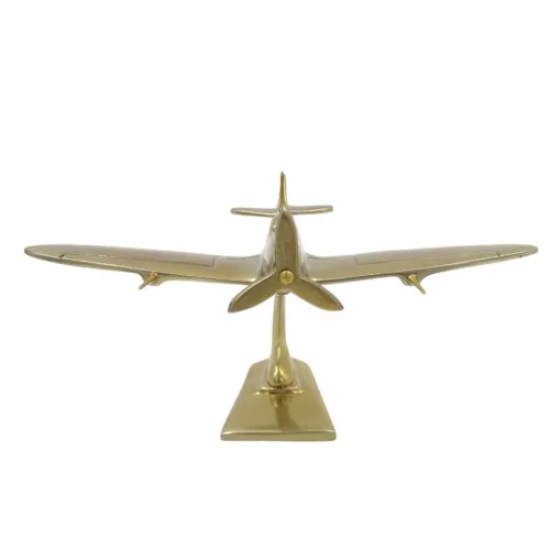 Machetă avion Giftdeco, aluminiu, 25 x 21 x 14 cm