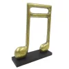 Statuetă muzicala Giftdeco MUS-22, aluminiu și lemn, 26 x 20 x 6,5 cm