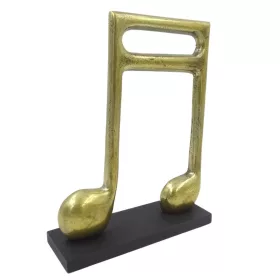   Statuetă muzicala Giftdeco MUS-22, aluminiu și lemn, 26 x 20 x 6,5 cm