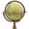 Glob decorativ Giftdeco NC2142, alamă, plastic și MDF, 17,5 x 17,5 x 28 cm