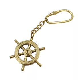 Timonă decorativa Giftdeco NC1525, metal, stil nautic