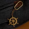 Timonă decorativa Giftdeco NC1525, metal, stil nautic