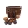 Set Mini Bowling Giftdeco SE08, lemn, sticla si alama, cutie 15 x 7,5 x 8 cm