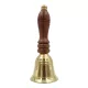 Clopot decorativ cu maner Giftdeco HBW28/2, alama si lemn, diametru 5 cm