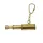Breloc telescop Giftdeco KEY-0016, alamă aurie, 8 x 2 x 9 cm, cu carabină