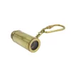 Breloc telescop Giftdeco KEY-0016, alamă aurie, 8 x 2 x 9 cm, cu carabină