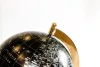 Glob decorativ Giftdeco MMG004S, negru cu accente de alama, 20 cm