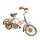 Machetă bicicleta Giftdeco NC1804, metal și lemn, 30 x 20 x 10cm, stil clasic