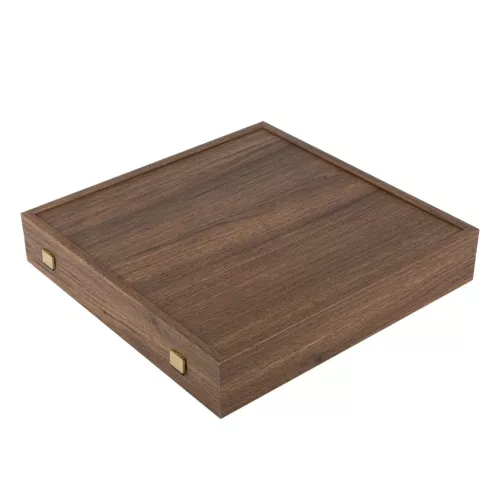 Set sah Manopoulos S15, alamă, metal și lemn, înălțime 54 cm, stil clasic