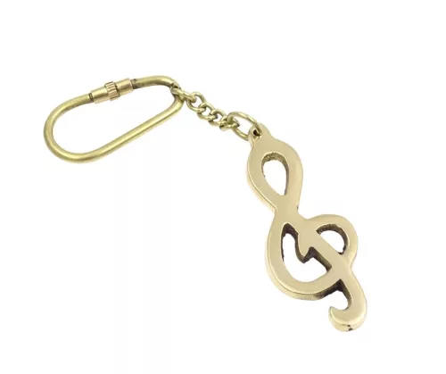 Miniatură vioara Giftdeco KRT13, Key Keyring, alamă, 6 x 2,5 cm
