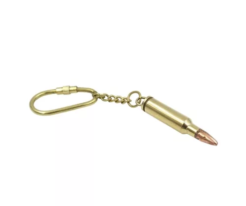 Breloc Giftdeco KRT18, alamă, 4,6 x 0,7 cm