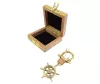 Timonă decorativa Giftdeco BN-2156, alamă, lungime 10,5 cm, diametru 3,8 cm