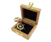 Timonă decorativa Giftdeco BN-2156, alamă, lungime 10,5 cm, diametru 3,8 cm