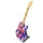 Miniatură chitara Indomini MGT-2301B, Rolling Stones UK&Tongue, lemn de mahon, plastic și metal, stil clasic
