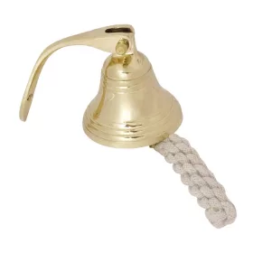   Clopot decorativ de navă Giftdeco HB36/4, alamă aurie, diametru 10 cm