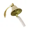 Clopot decorativ de navă Giftdeco HB36/4, alamă aurie, diametru 10 cm