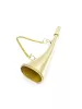Goarnă decorativă din alamă Giftdeco MIKB10/8, aurie, 20 cm, cu lanț