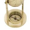 Glob decorativ cu busola Giftdeco MX1160, alama aurie, 12,5 cm