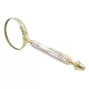 Lupă Giftdeco NC2684, alamă, sticlă, metal și lemn, lungime 20,5 cm, diametru 7,5 cm