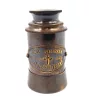 Lunetă Giftdeco NC1600, alamă și sticlă, lungime 11,5 cm, stil retro, nautic