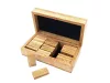 Obiect decorativ Giftdeco BR157, lemn de mango și alamă, 15 x 8 x 4,5 cm