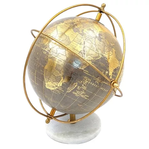 Glob decorativ Giftdeco GLB-127, alamă și plastic, stil industrial, glamour, modern