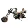 Machetă motocicletă chopper Giftdeco M33, metal, 15 x 6 x 9,5 cm, stil industrial