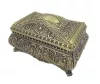 Cutie pentru bijuterii Giftdeco 21-20M, metal, 12,5 x 9 x 7 cm, stil Ludvik