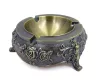 Scrumieră decorativa Giftdeco, metal, înălțime 4 cm, diametru 12 cm, stil retro, clasic