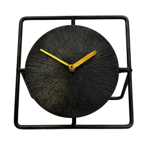 Ceas decorativ Giftdeco, metal, 20 x 4,5 x 20 cm