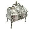 Cutie pentru bijuterii Giftdeco, metal, 9,7 x 10 x 6,7 cm