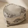 Cutie pentru bijuterii Giftdeco, metal, 8,7 x 8,4 x 5,1 cm