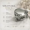Cutie pentru bijuterii Giftdeco, metal, 8,7 x 8,4 x 5,1 cm