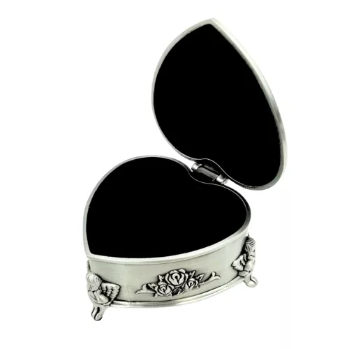 Cutie pentru bijuterii Giftdeco, metal, 8,7 x 8,4 x 5,1 cm