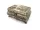 Cutie pentru bijuterii Giftdeco 21-20L, metal auriu, 16,8 x 12,2 x 9,2 cm, stil Ludovic