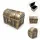 Cutie pentru bijuterii Giftdeco, metal, 7 x 5 x 5 cm, stil retro, vintage, clasic