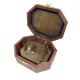 Busolă Giftdeco CSDF337, alamă și lemn, 11,5 x 8,8 x 9,0 cm, stil retro, nautic