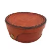 Busolă Giftdeco SUN023F, alamă și piele, diametru 7,5 cm, stil retro, vintage, colonial