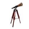 Lunetă decorativă Giftdeco TEL023H din alamă și lemn, înălțime 38 cm