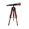 Lunetă decorativă Giftdeco TEL023H din alamă și lemn, înălțime 38 cm