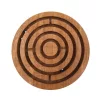 Obiect decorativ Giftdeco DNU-005, metal și lemn, diametru 12,5 cm, stil clasic