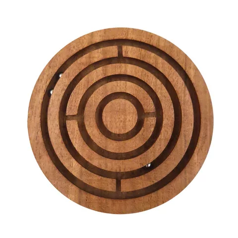 Obiect decorativ Giftdeco DNU-005, metal și lemn, diametru 12,5 cm, stil clasic