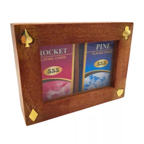 Set de carti Giftdeco DNU-007, lemn, sticla si alama, 15 x 11,4 cm