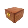 Obiect decorativ Giftdeco DNU-017, alamă, lemn și textil, 6 x 6 x 4 cm